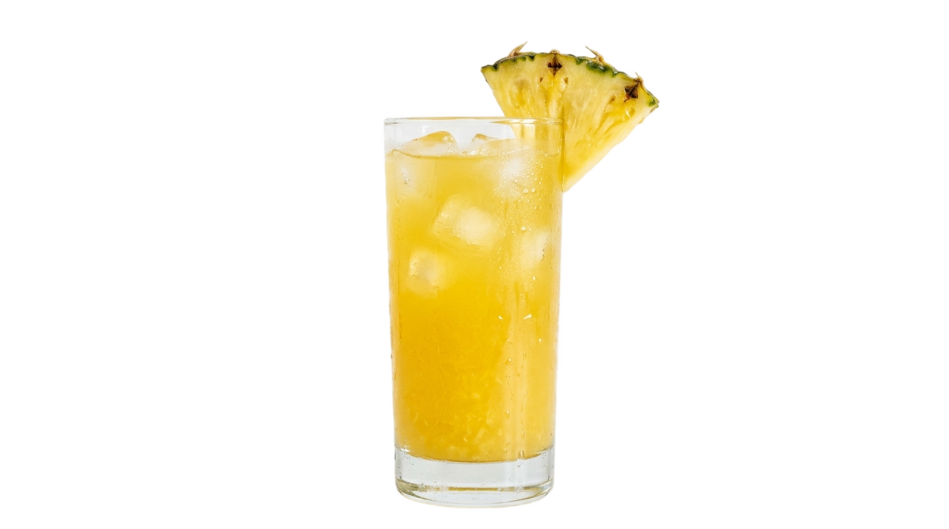 pineapple juice glass png PNG transparent background