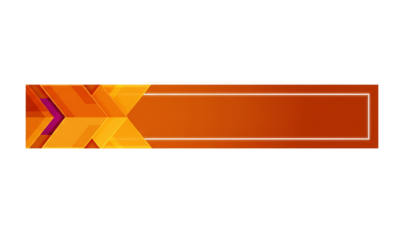 orange lower third png PNG transparent background