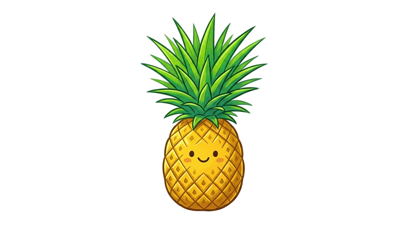 pineapple illustration png PNG transparent background