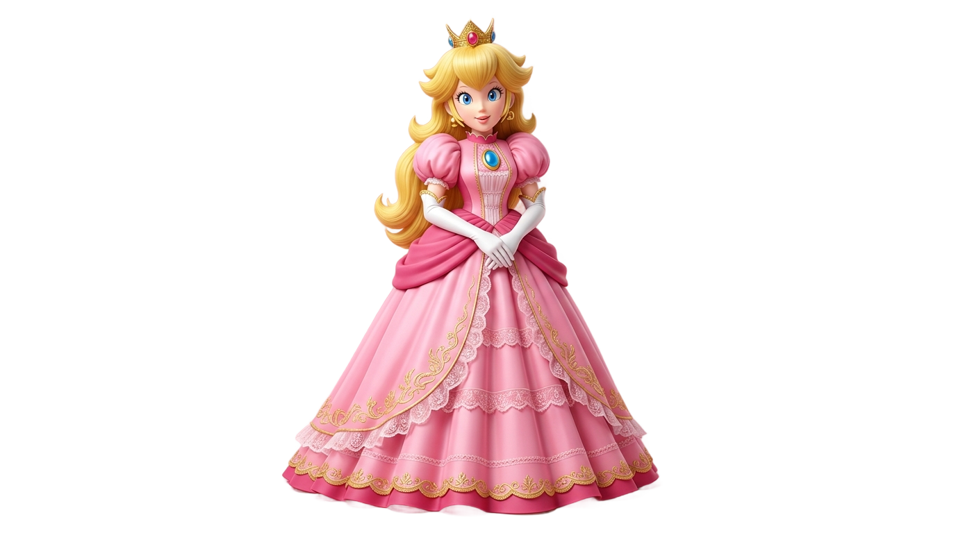 fondo princesa peach png PNG transparent background