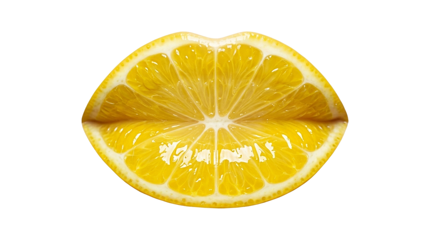 lemon lips png PNG transparent background