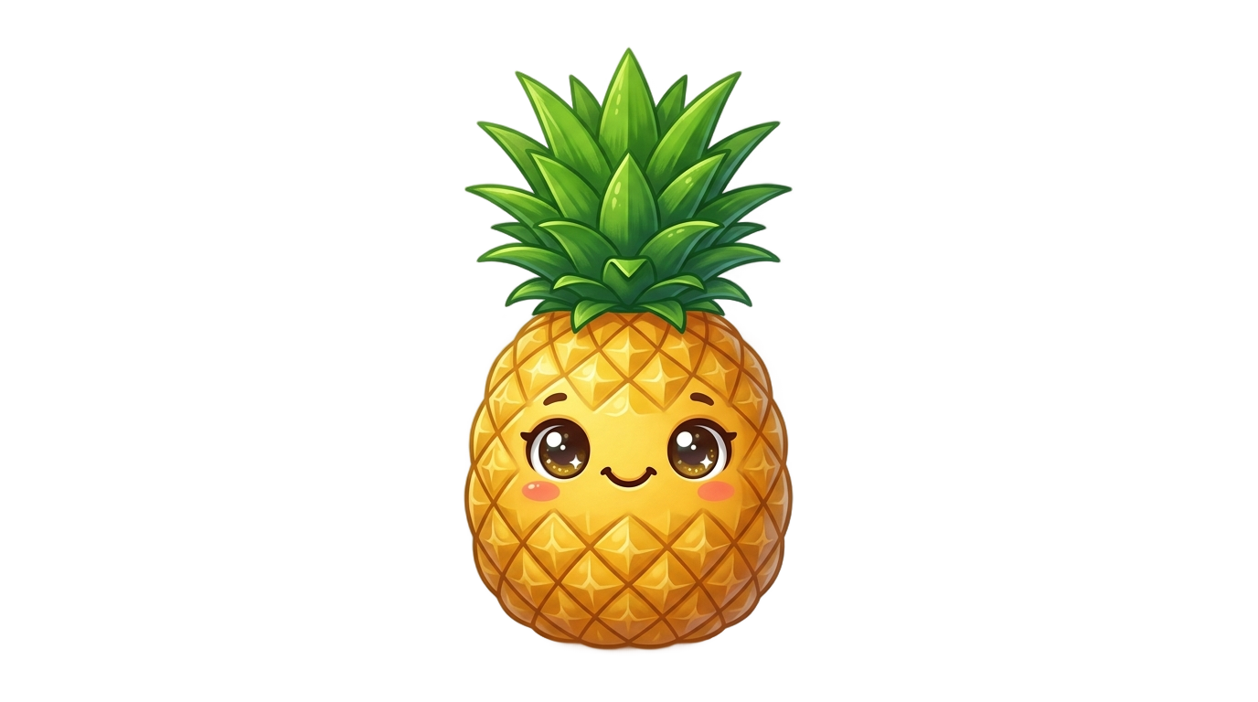 cute pineapple clipart png PNG transparent background