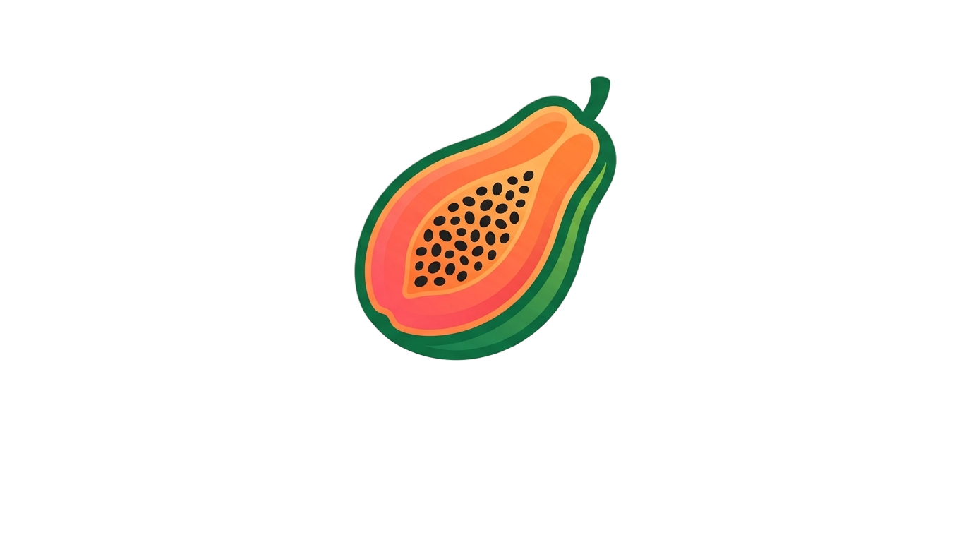 papaya logo png PNG transparent background