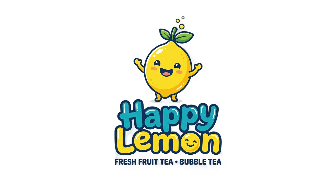 happy lemon logo png PNG transparent background