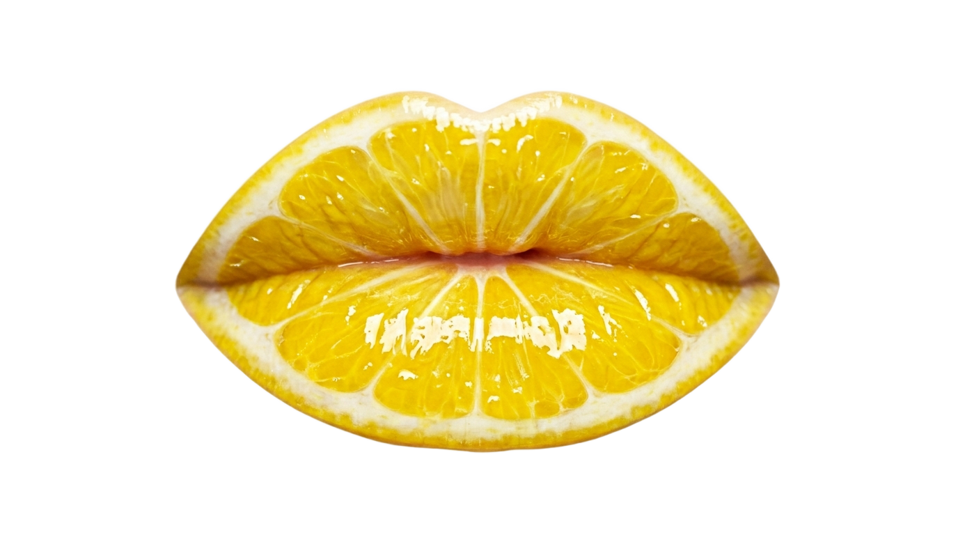 lemon lips png PNG transparent background