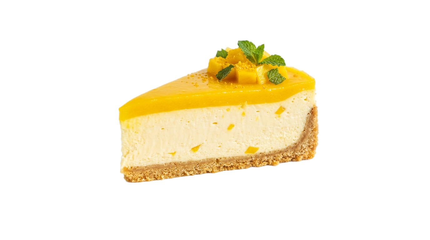 mango cheesecake png PNG transparent background
