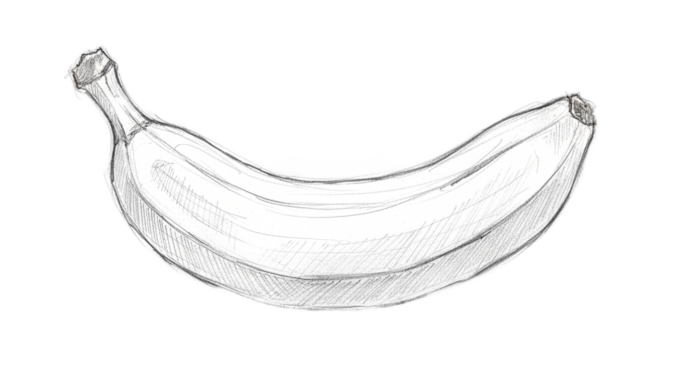 banana sketch png PNG transparent background