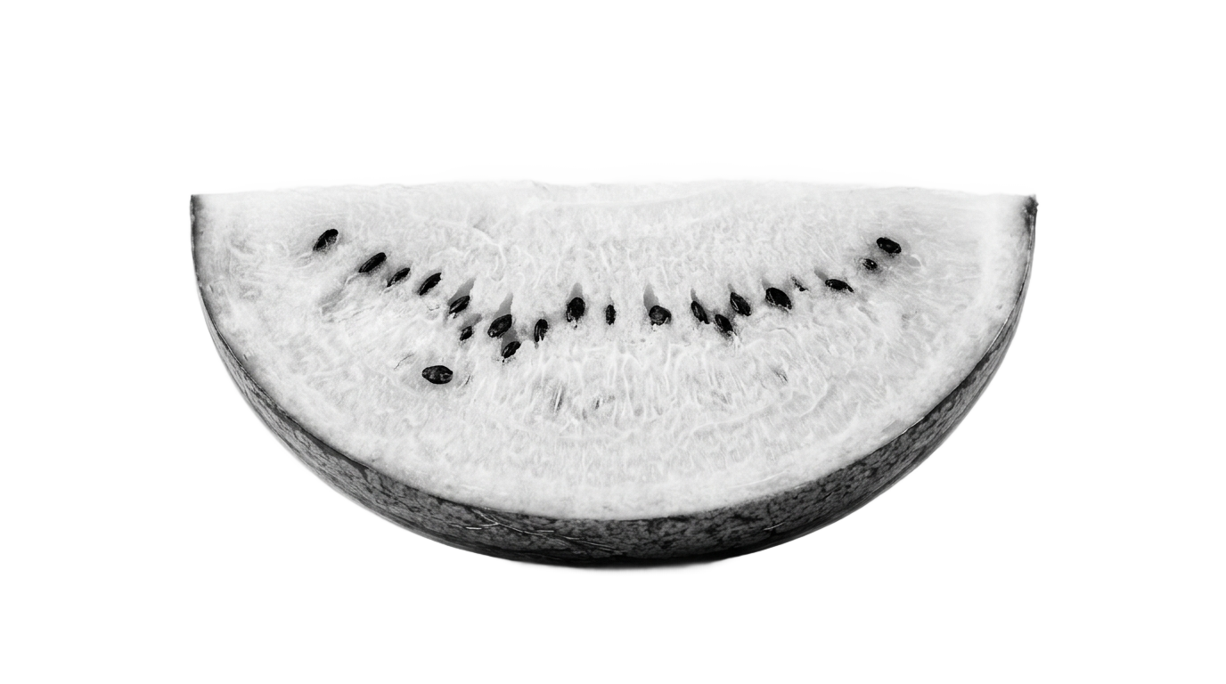 watermelon png black and white PNG transparent background