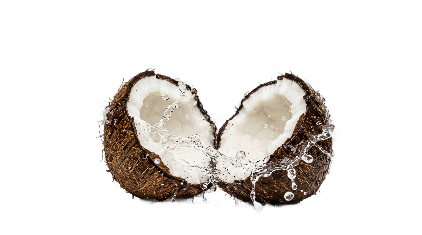 coconut splash png PNG transparent background