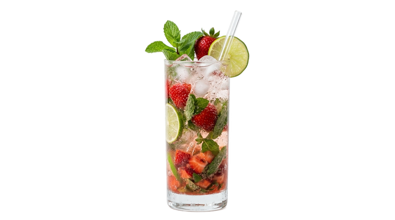 strawberry mojito png PNG transparent background