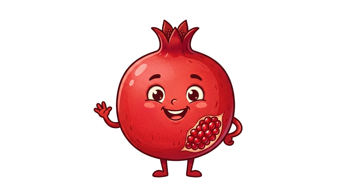 pomegranate cartoon png PNG transparent background