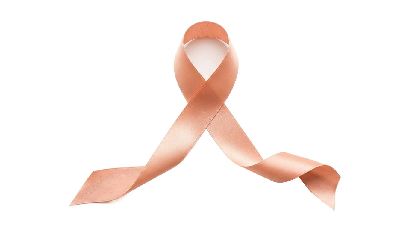 peach ribbon png PNG transparent background