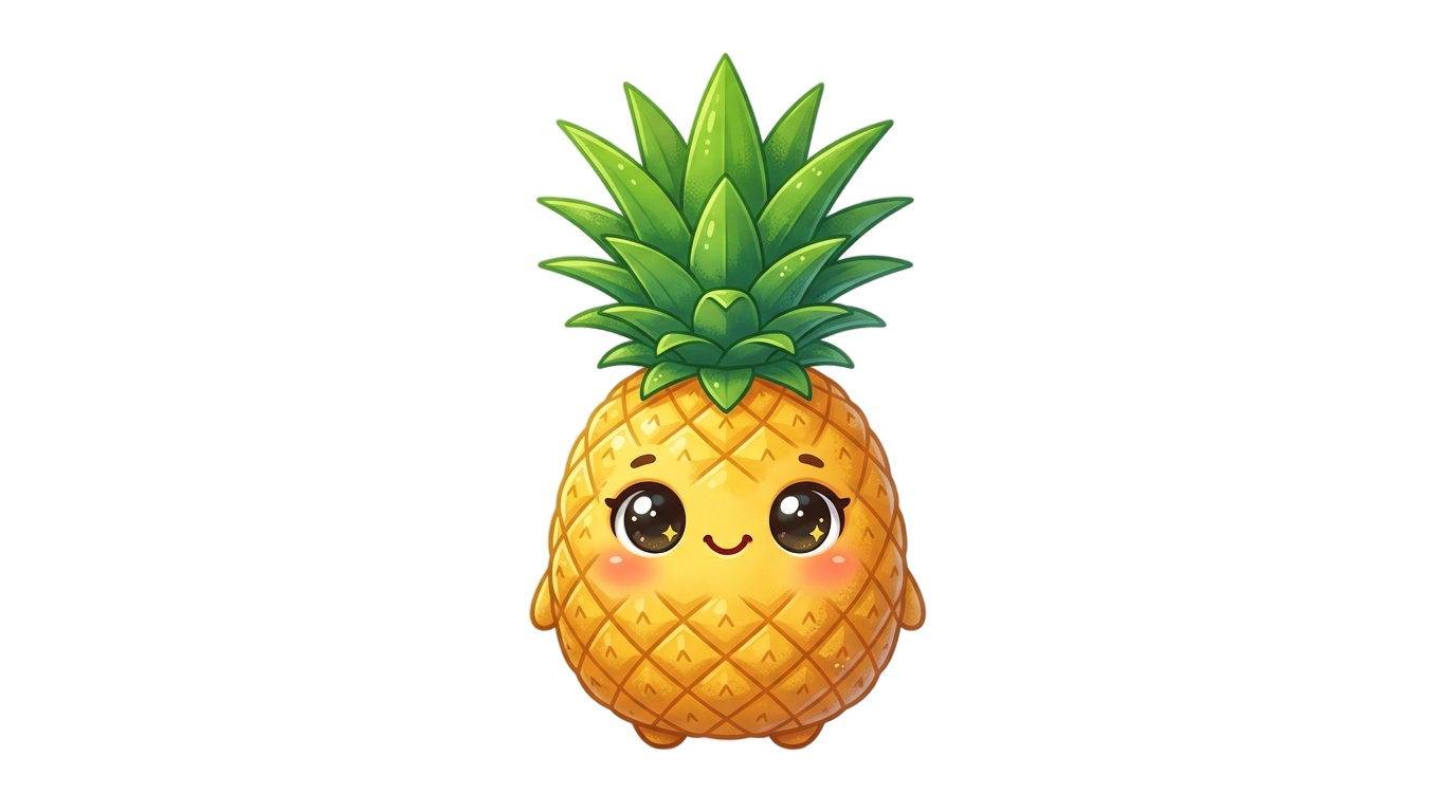 cute pineapple clipart png PNG transparent background