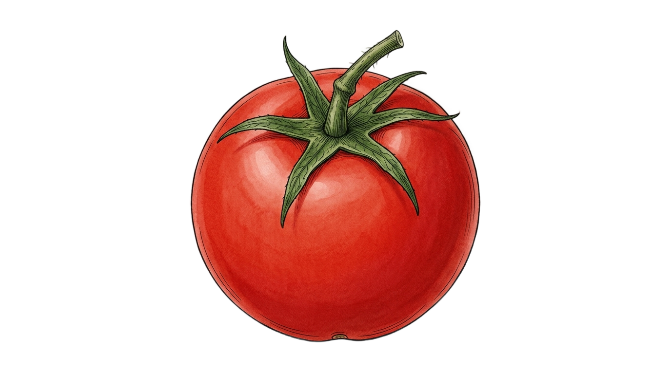 tomato line art png PNG transparent background