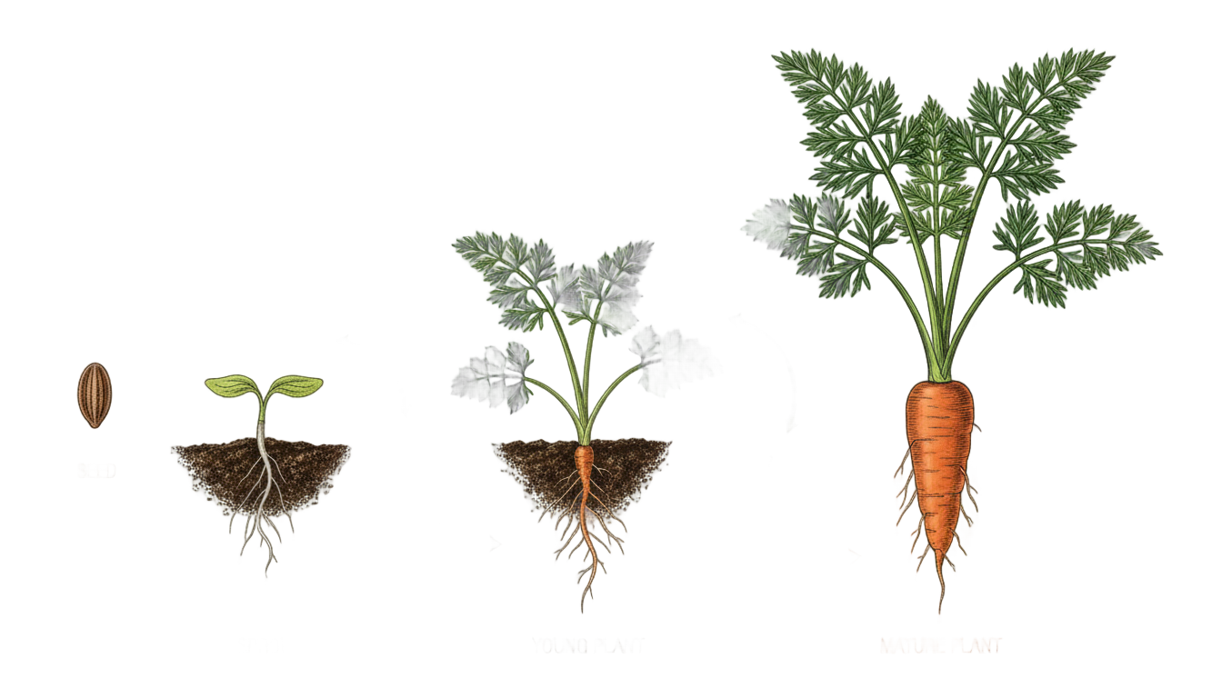 carrot seed grow a garden png PNG transparent background