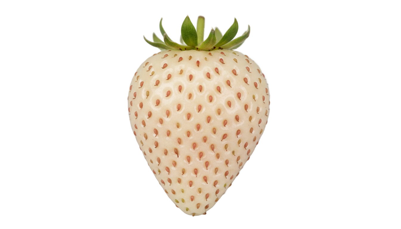 white strawberry png PNG transparent background