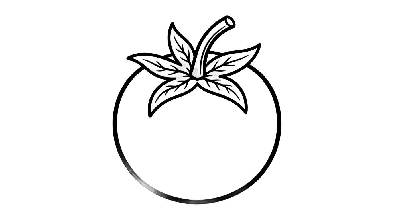 tomato clipart black and white png PNG transparent background
