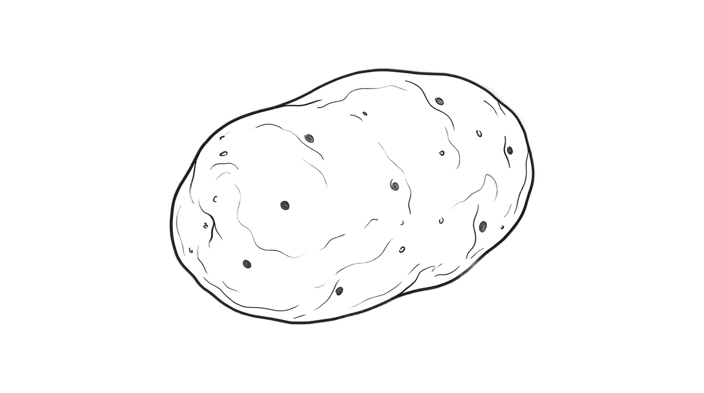 potato clipart black and white png PNG transparent background