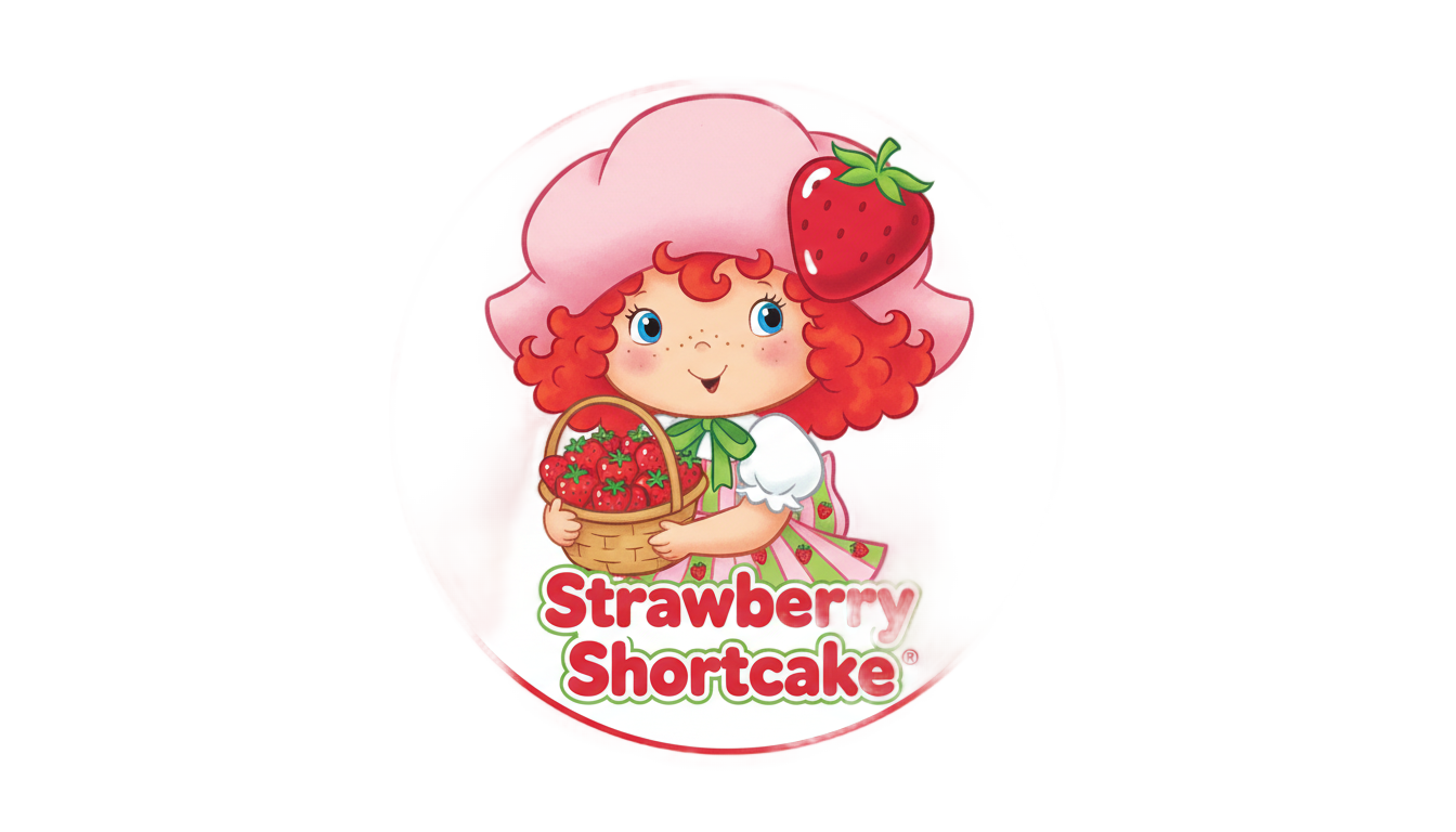 strawberry shortcake logo png PNG transparent background