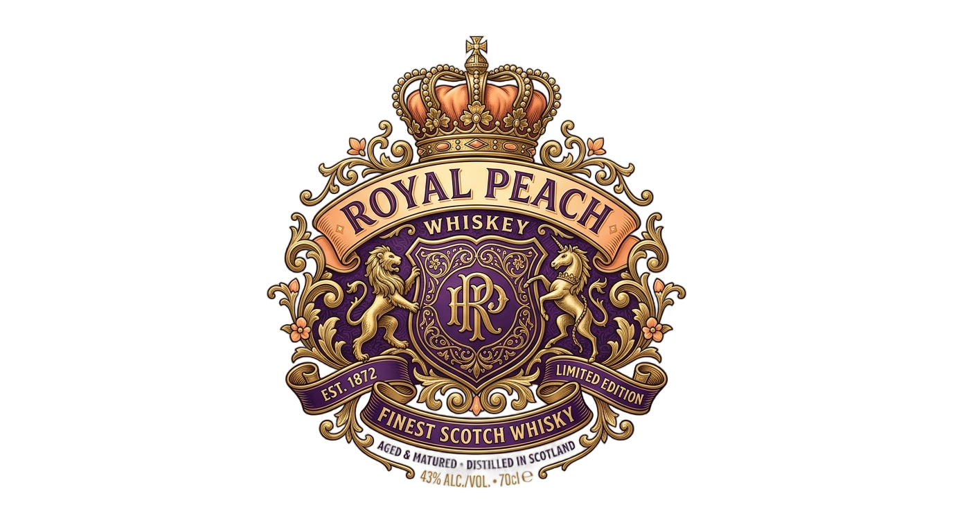 crown royal peach logo png PNG transparent background