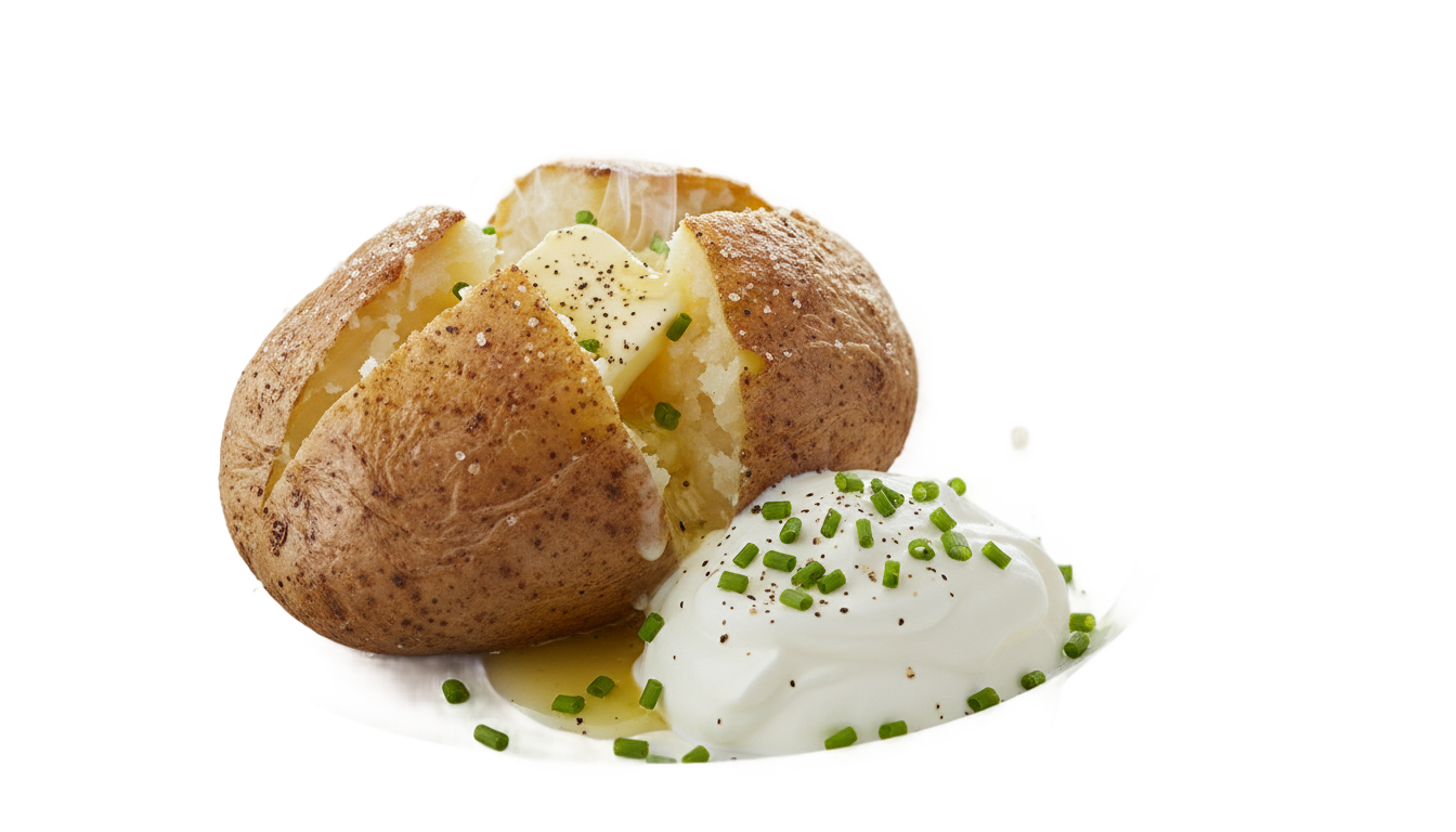 baked potato png PNG transparent background