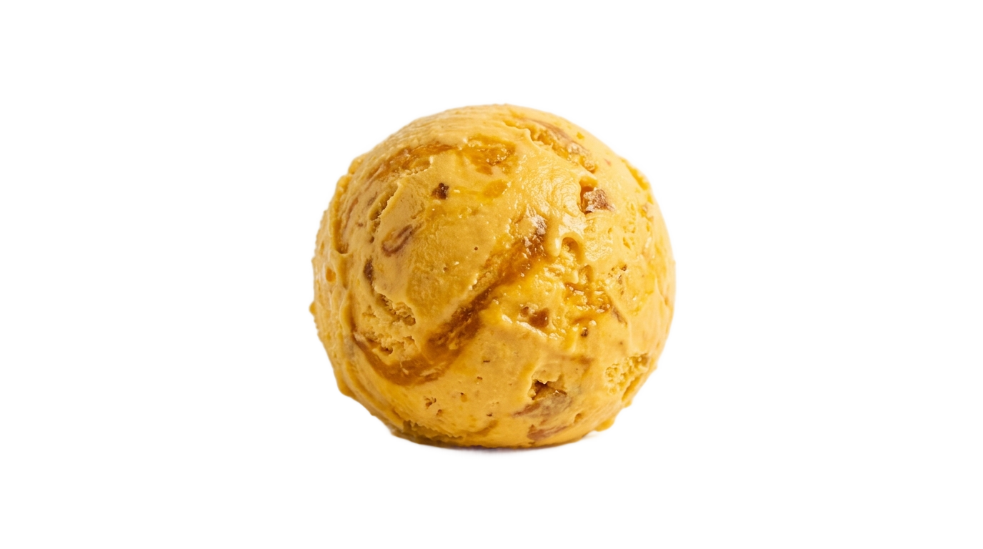 mango ice cream scoop png PNG transparent background
