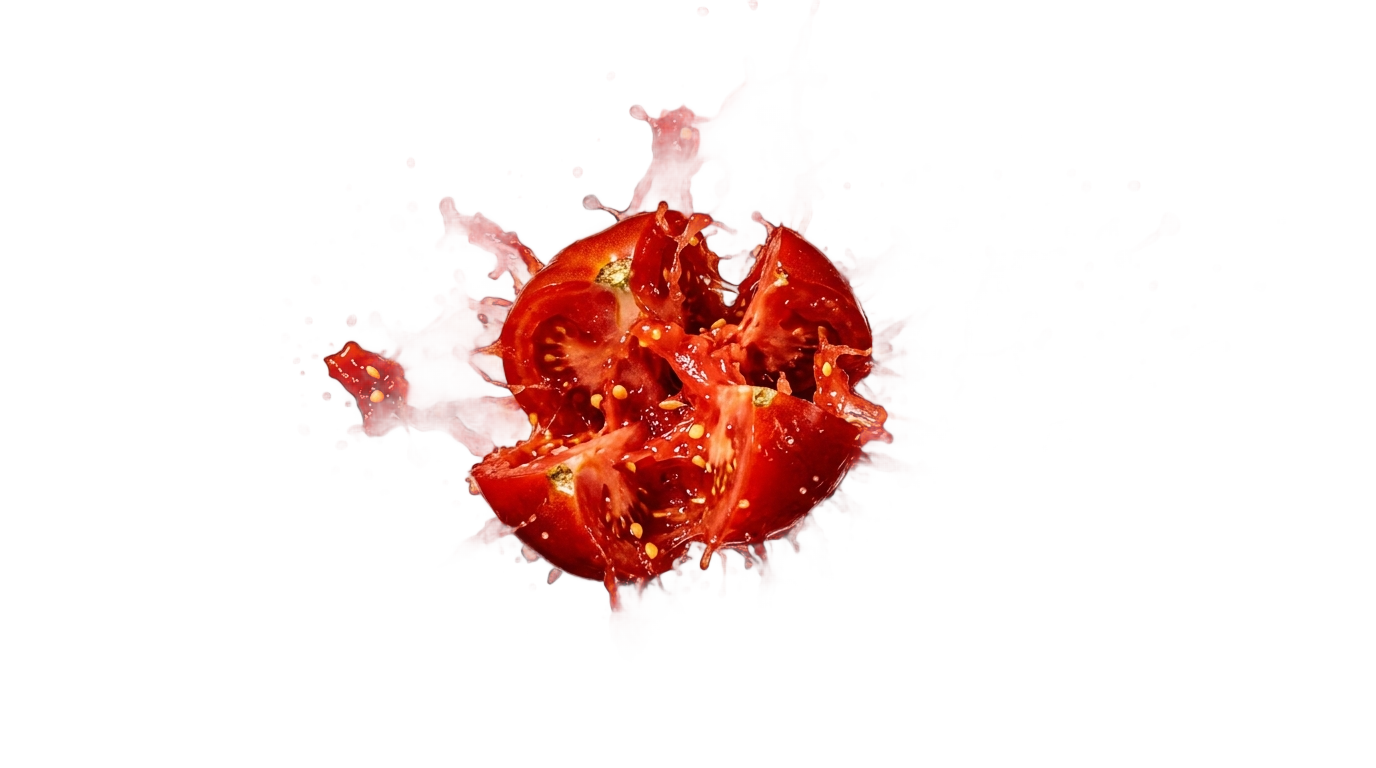 tomato splash png PNG transparent background