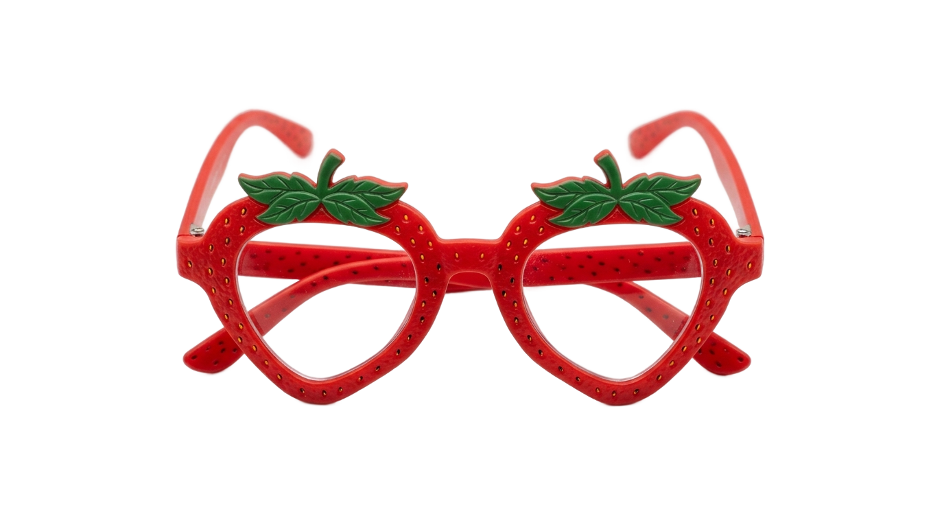 nana strawberry glasses png PNG transparent background
