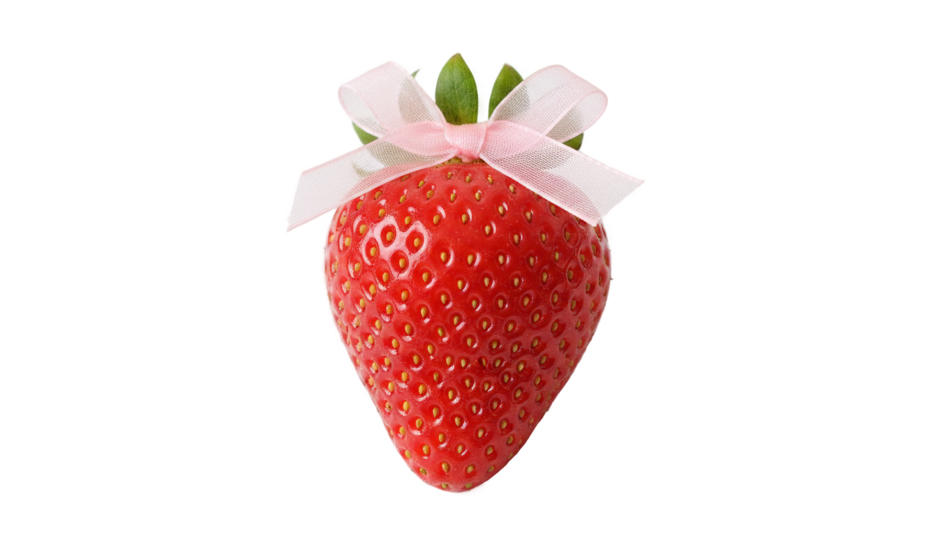 coquette strawberry png PNG transparent background