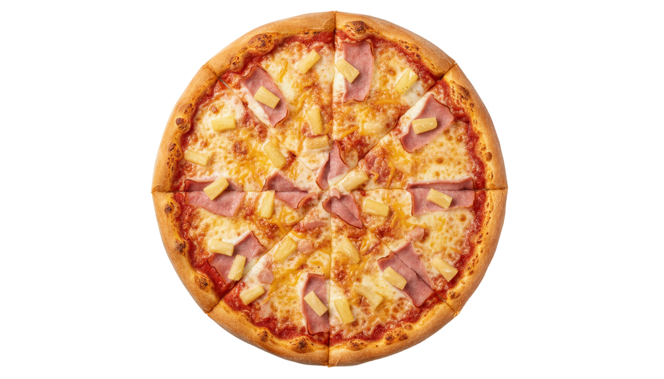 pineapple pizza png PNG transparent background