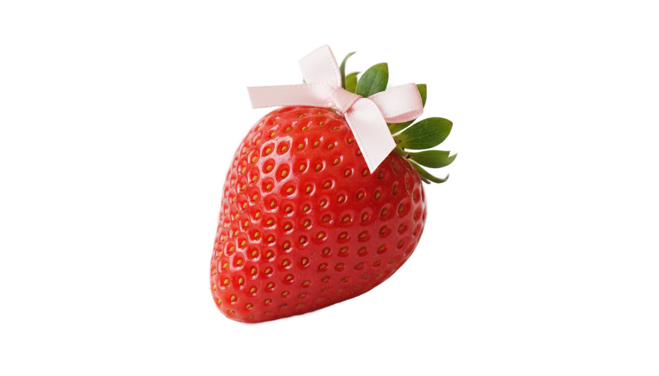 coquette strawberry png PNG transparent background