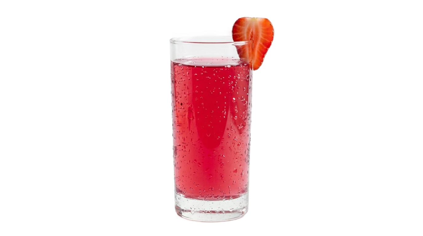 strawberry juice glass png PNG transparent background