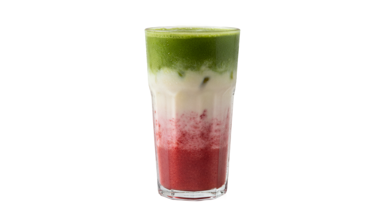 strawberry matcha latte png PNG transparent background