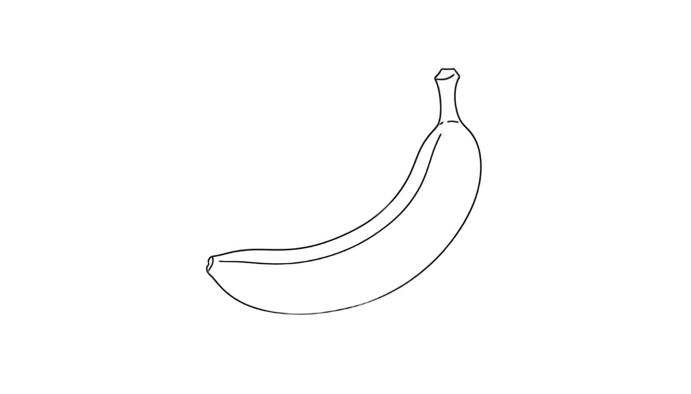 banana outline png PNG transparent background