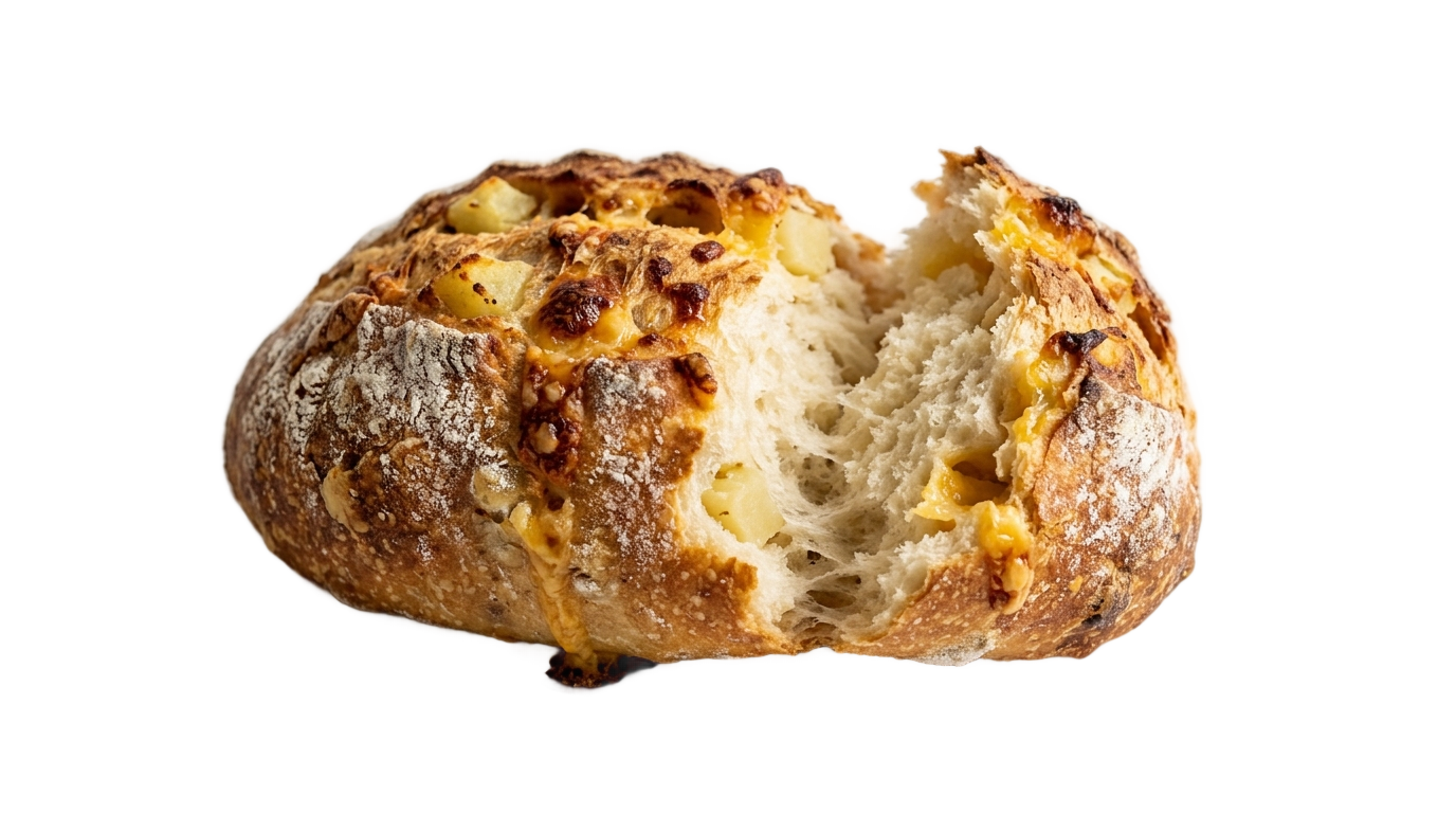 potato cheese bread png PNG transparent background