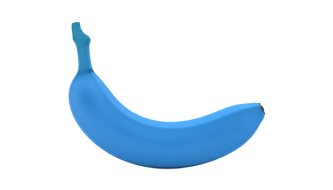 blue banana png PNG transparent background