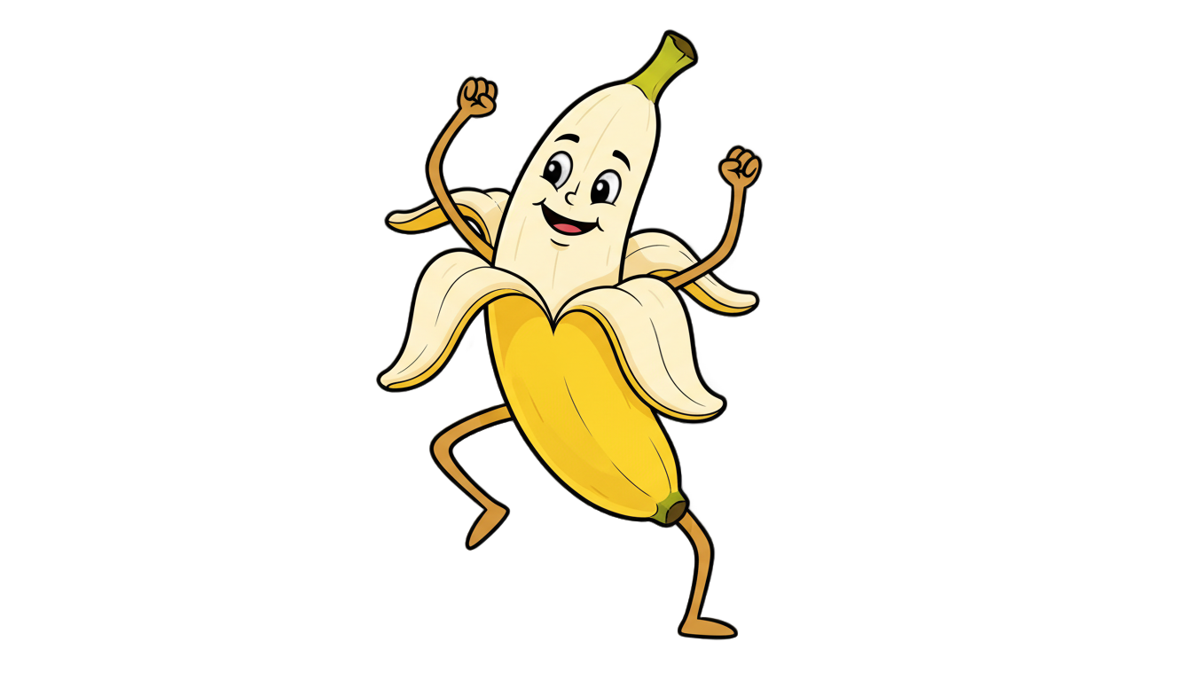 dancing banana gif png PNG transparent background