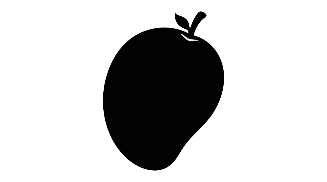 mango silhouette png PNG transparent background
