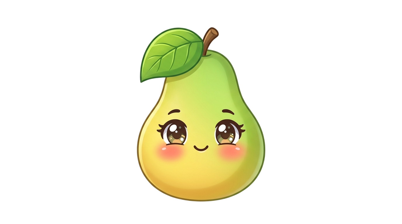 teto pear face png PNG transparent background