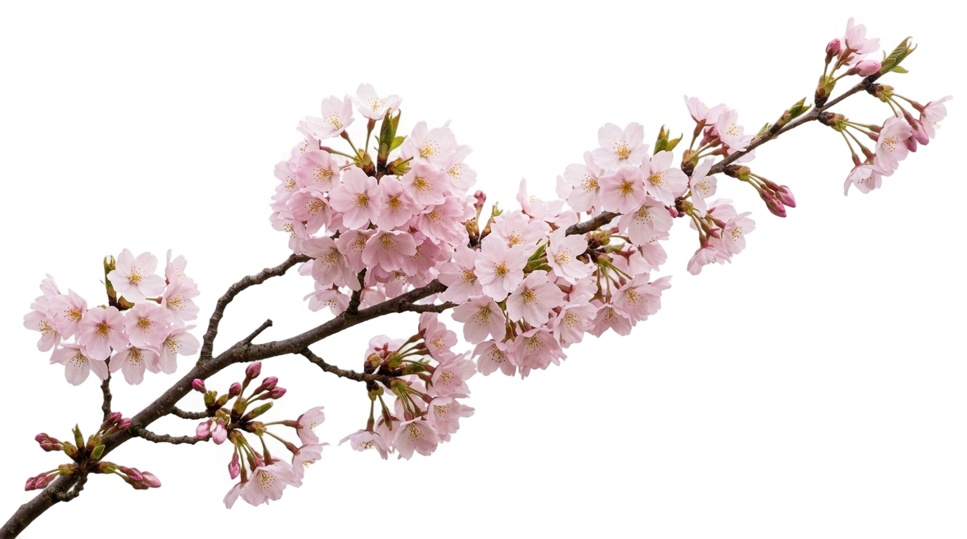 real cherry blossom png PNG transparent background