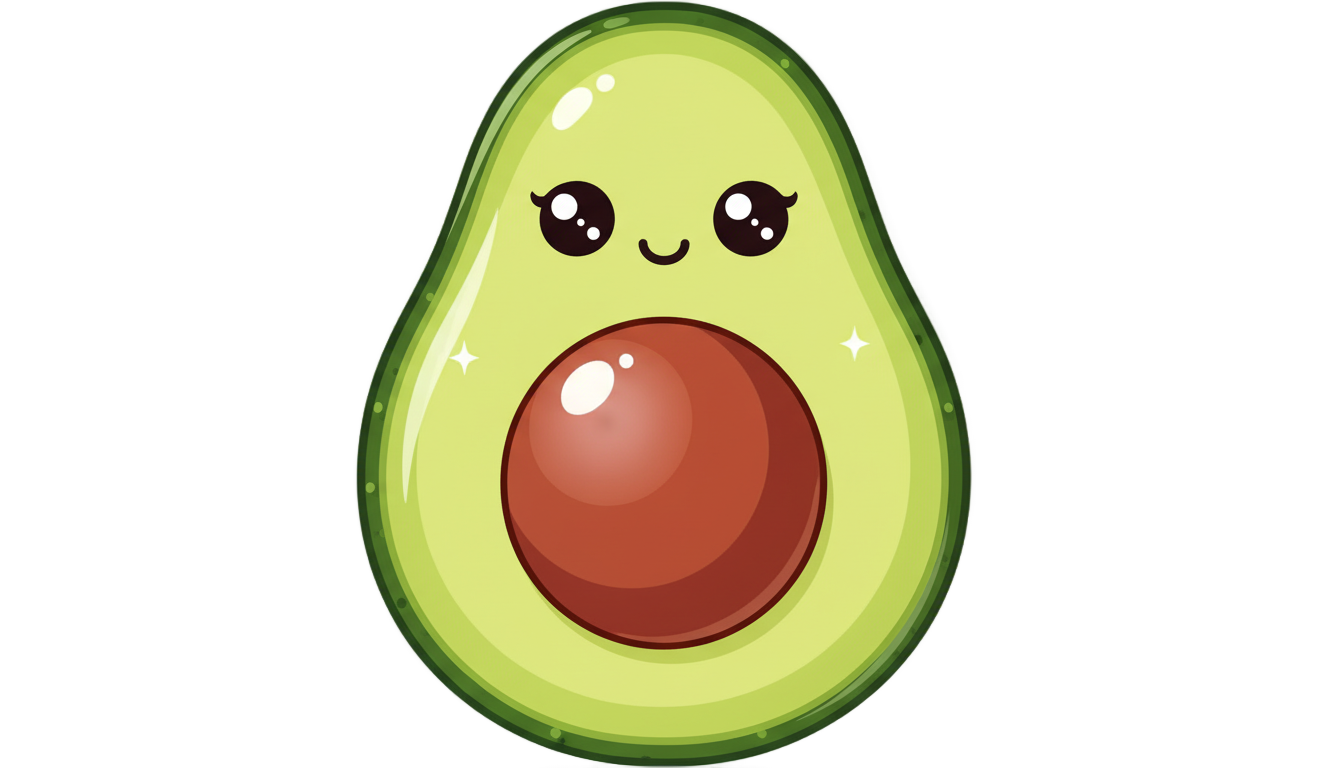 avocado emoji png PNG transparent background