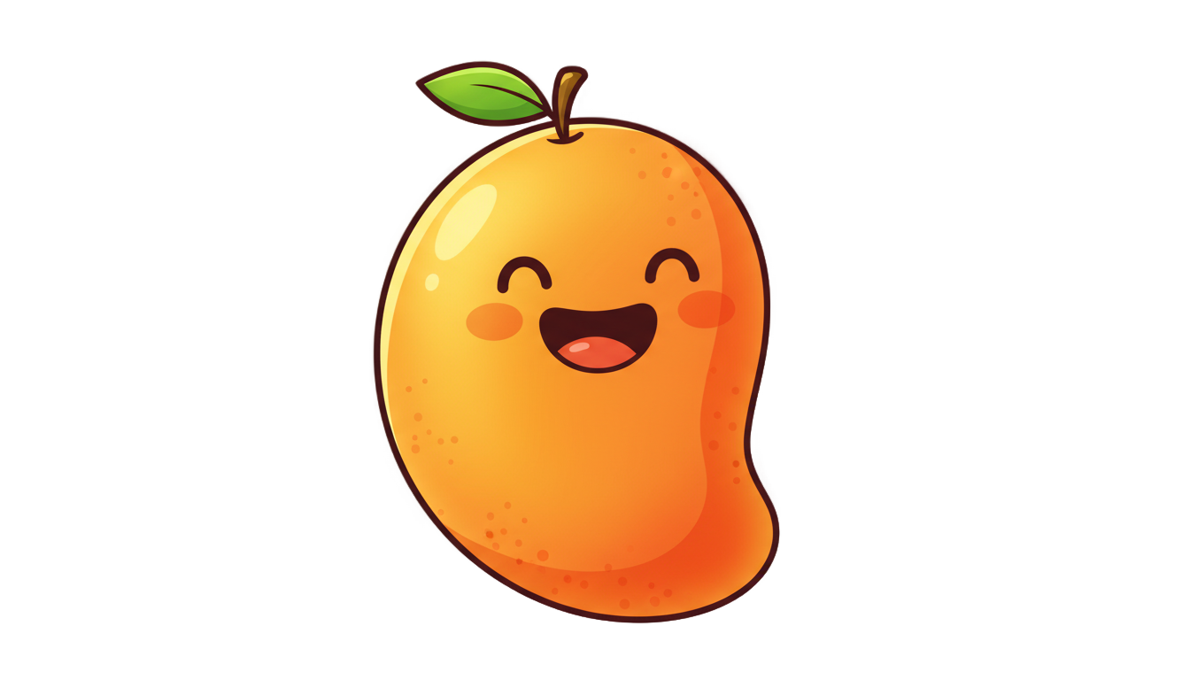 mango cartoon png PNG transparent background
