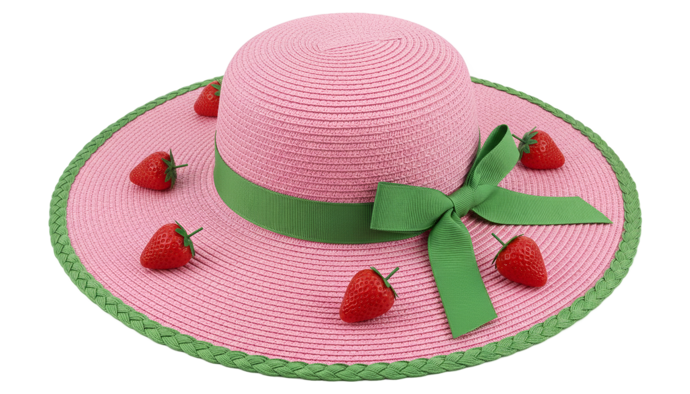 strawberry shortcake hat png PNG transparent background