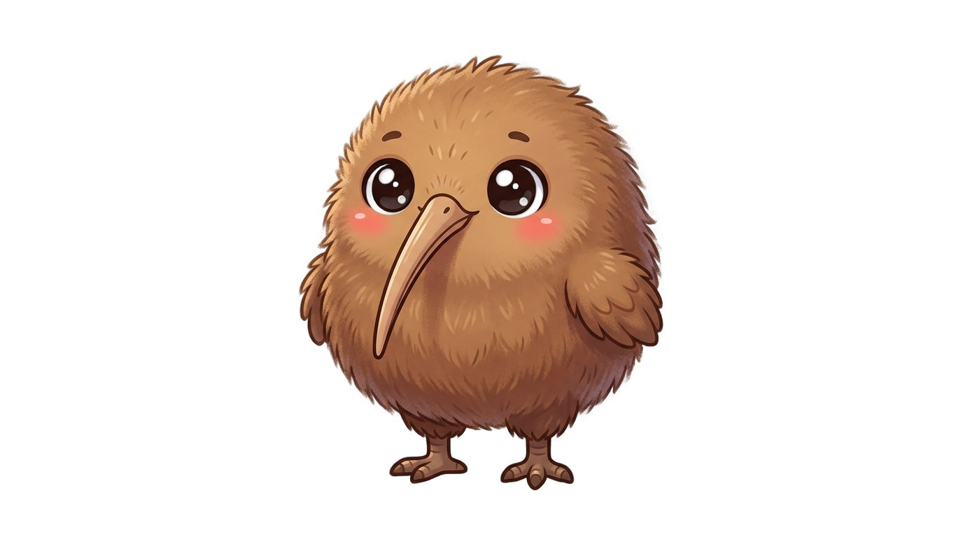 kiwi animado png PNG transparent background