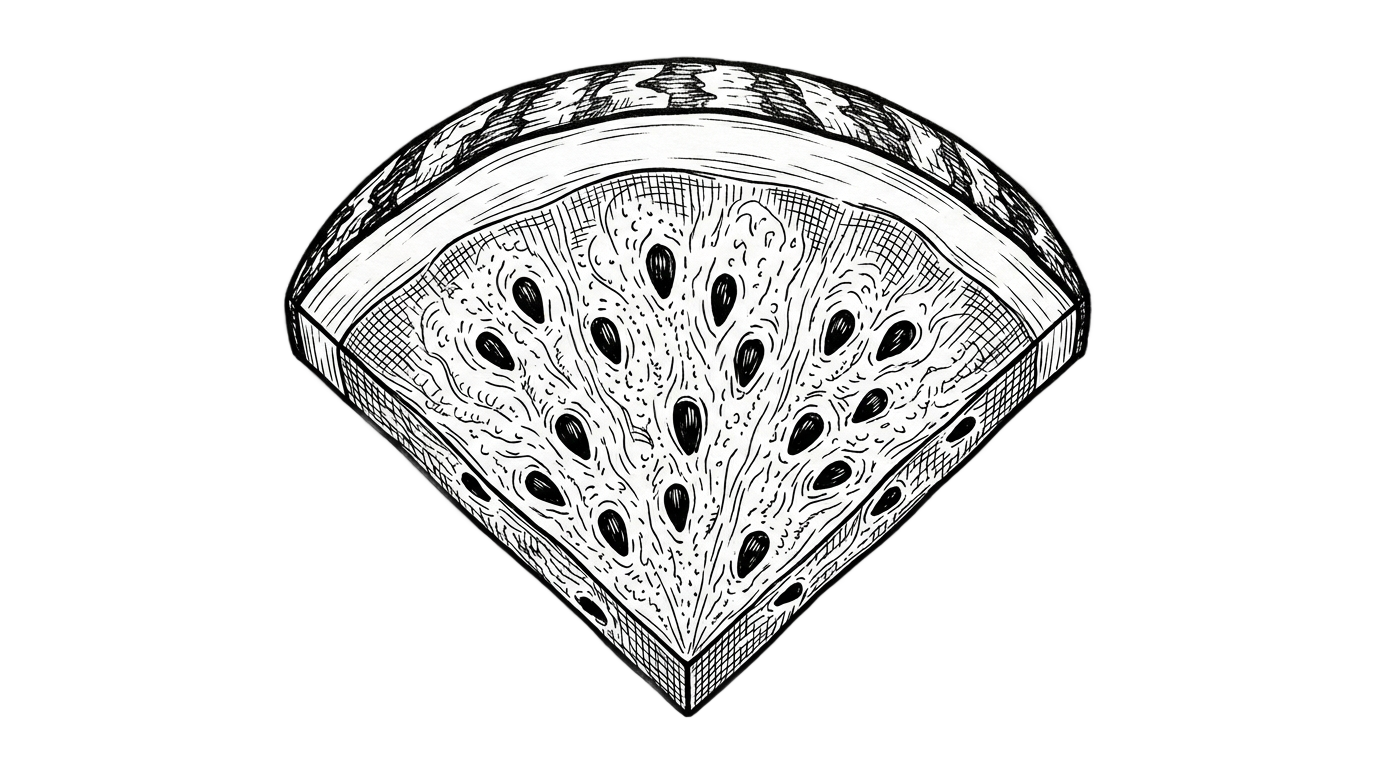 watermelon clipart black and white png PNG transparent background