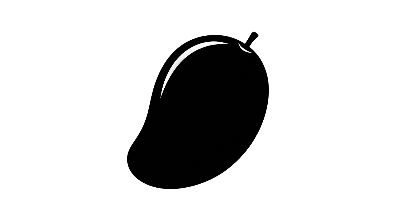 mango silhouette png PNG transparent background