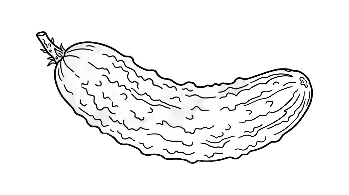 cucumber clipart black and white png PNG transparent background