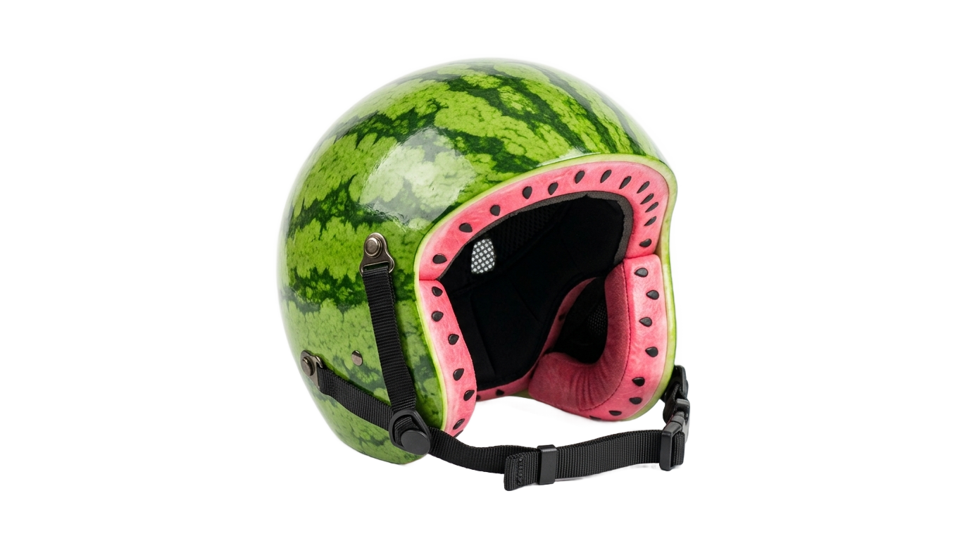watermelon helmet png PNG transparent background