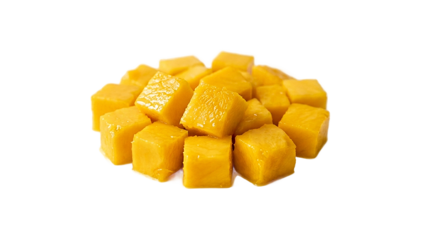 mango cut pieces png PNG transparent background