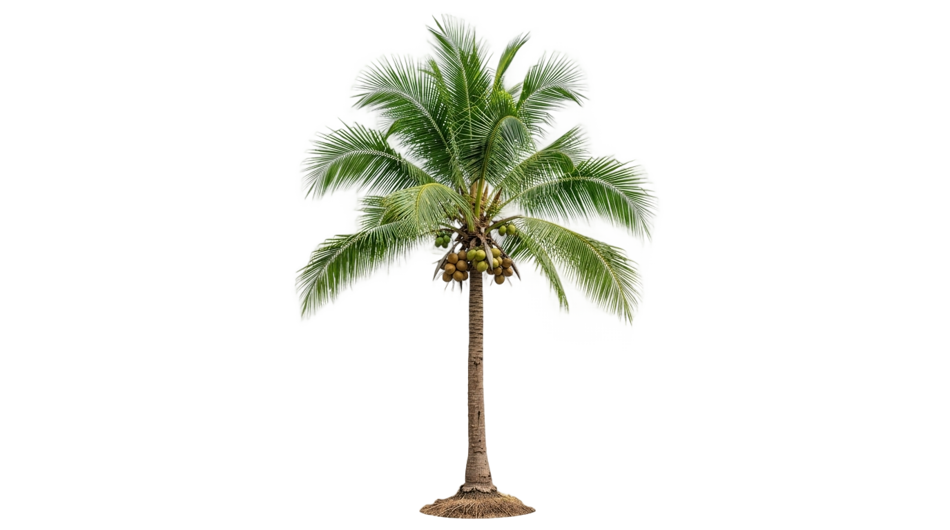 coconut tree illustration png PNG transparent background